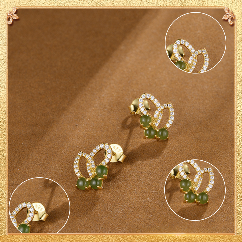 Green butterfly Earrings