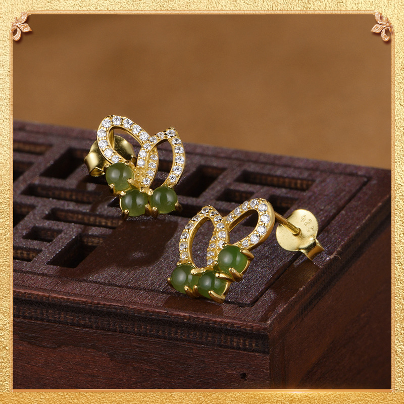 Green butterfly Earrings
