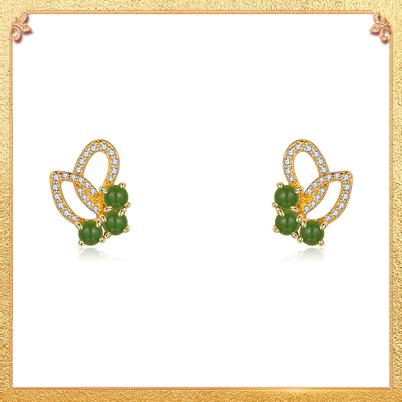 Green butterfly Earrings