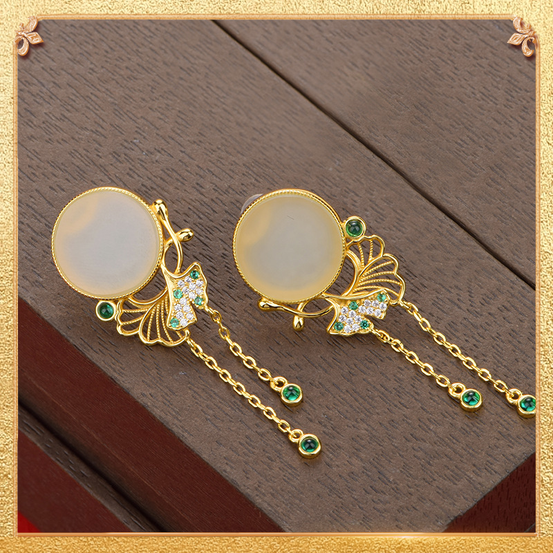 Ginkgo Leaf Earrings