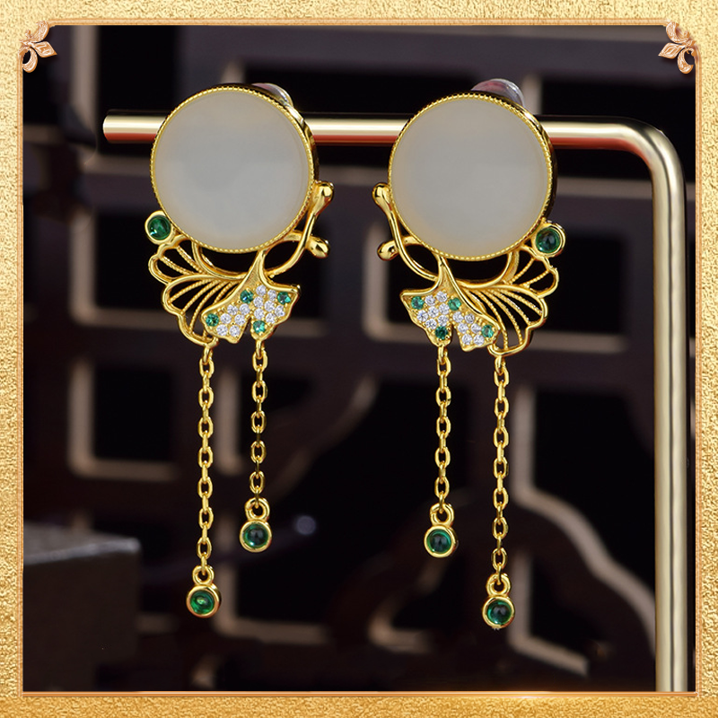 Ginkgo Leaf Earrings