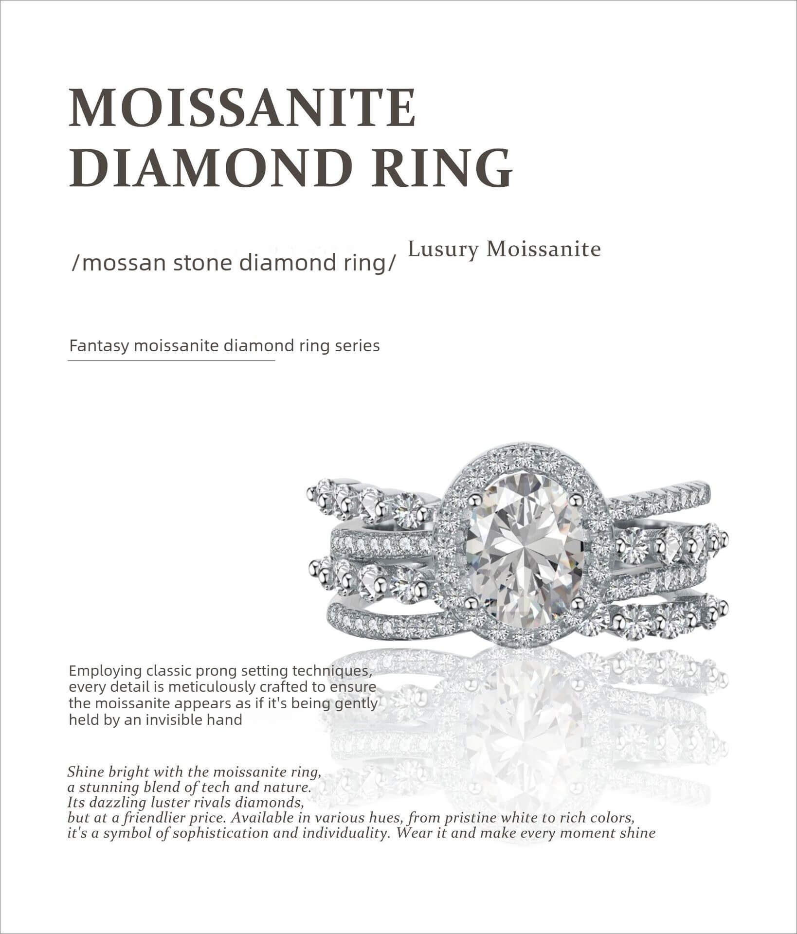 S925 Silver 1.5ct Pear-Shaped Moissanite Ring for Women | Elegant Luxury Silver Jewelry | Timeless Engagement or Gift Idea