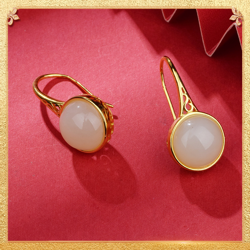 Green Lotus Earrings