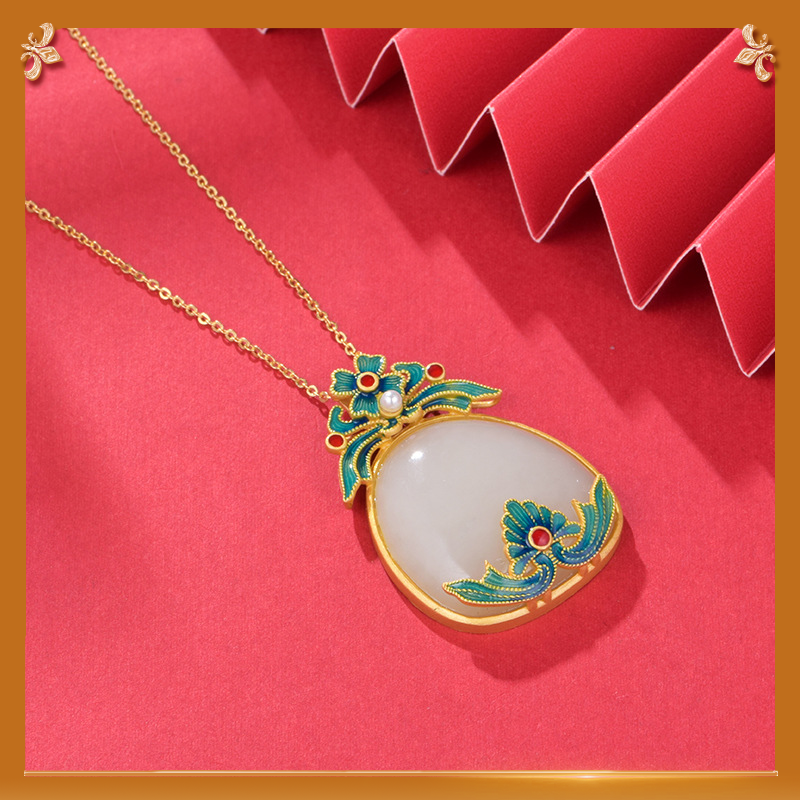 Woman Flowers Pendant