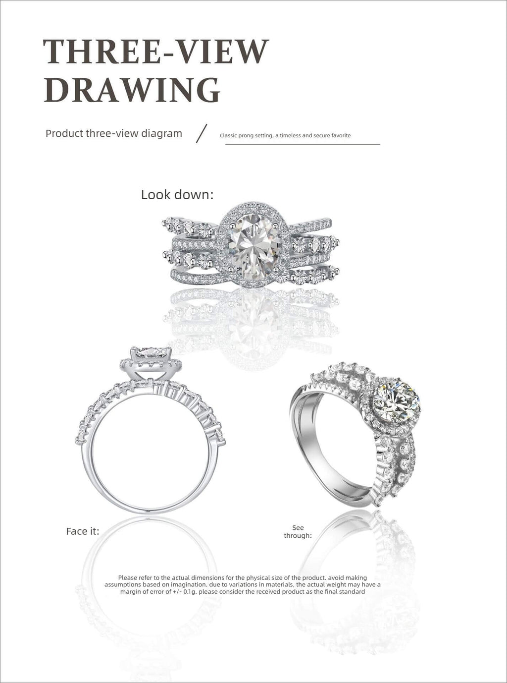 S925 Silver 1.5ct Pear-Shaped Moissanite Ring for Women | Elegant Luxury Silver Jewelry | Timeless Engagement or Gift Idea