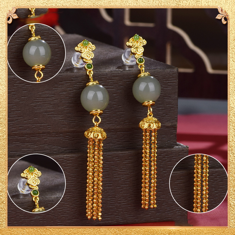 Auspicious Tassel Earrings