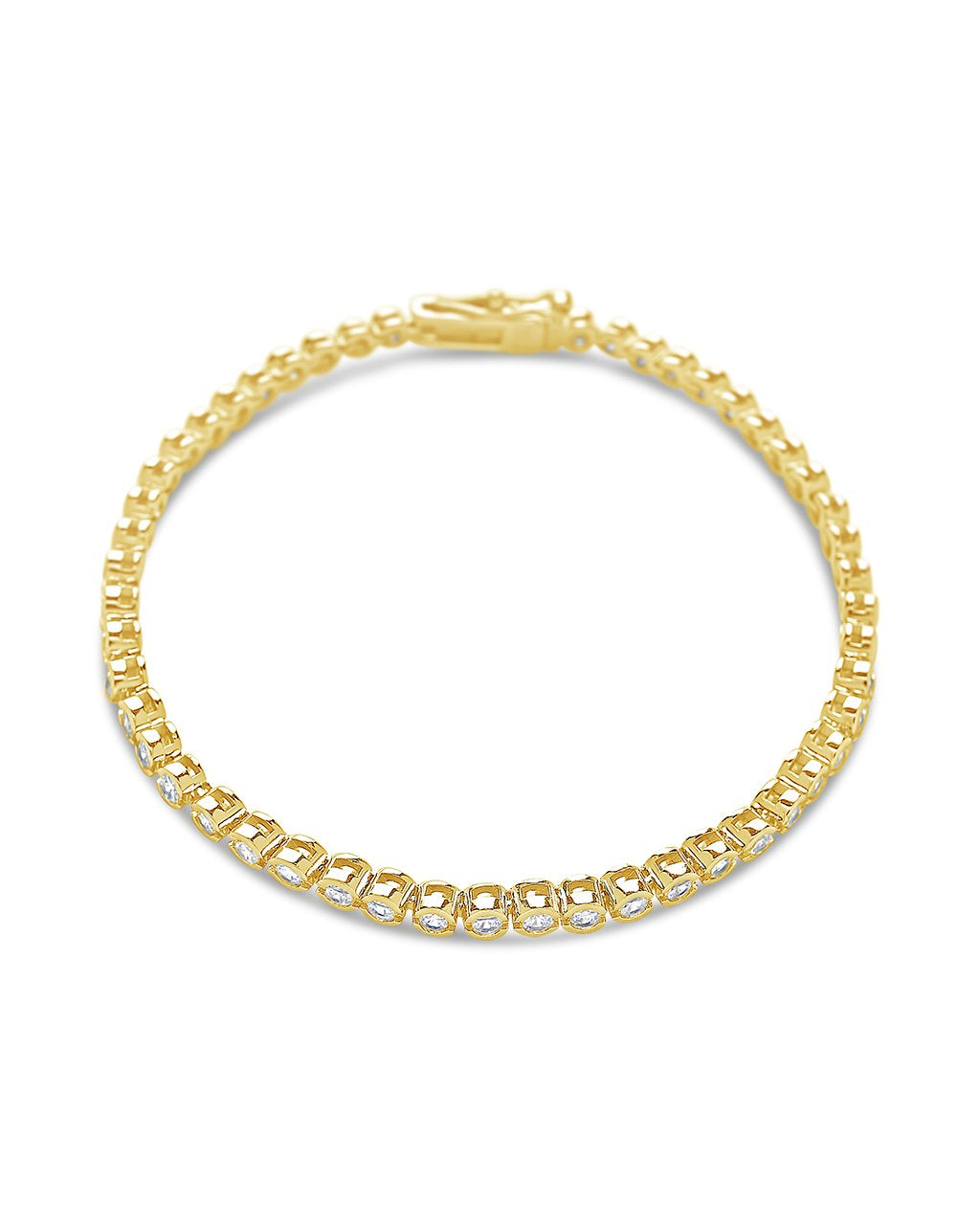 Bezel CZ Tennis Bracelet
