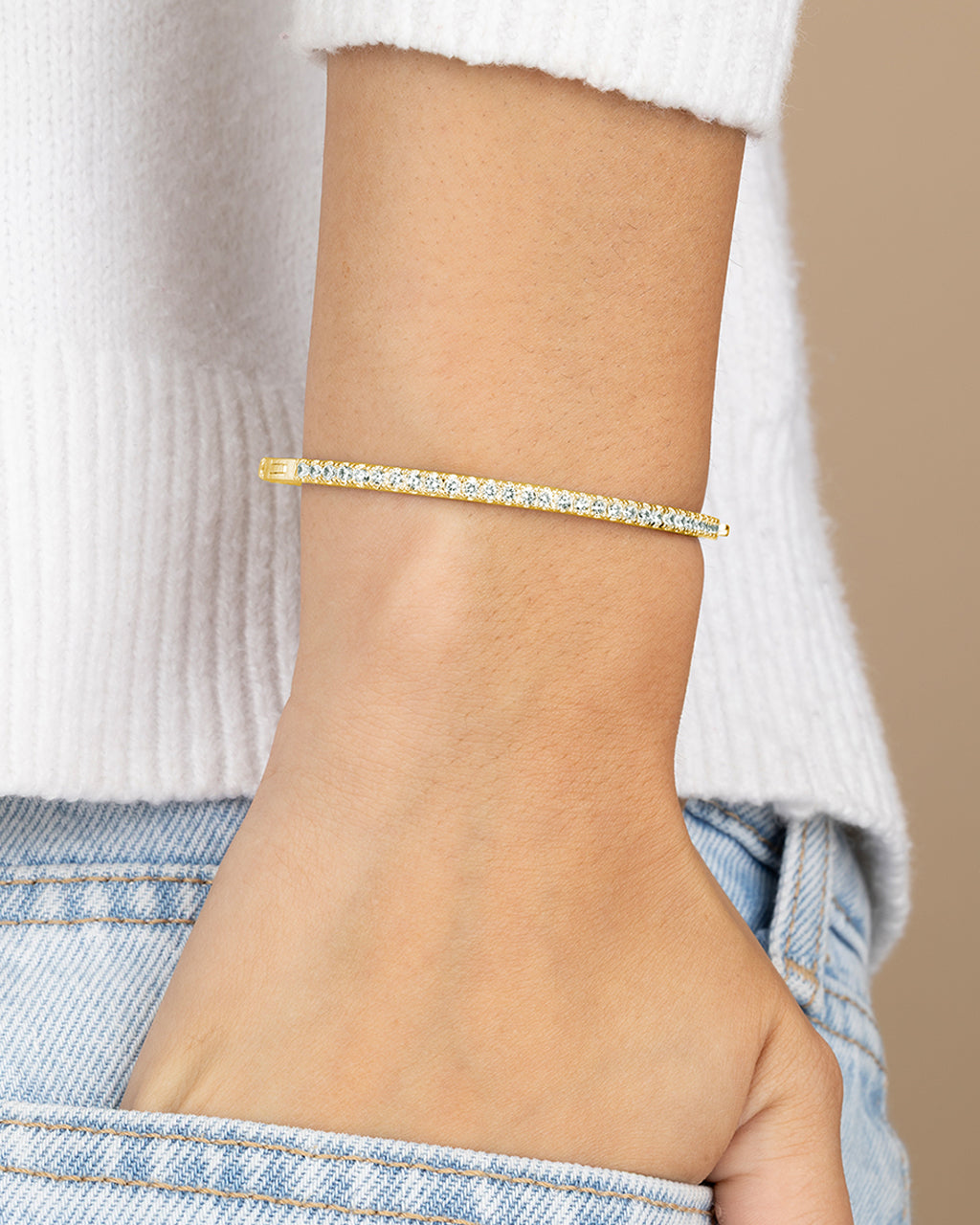 Aster CZ Tennis Bracelet