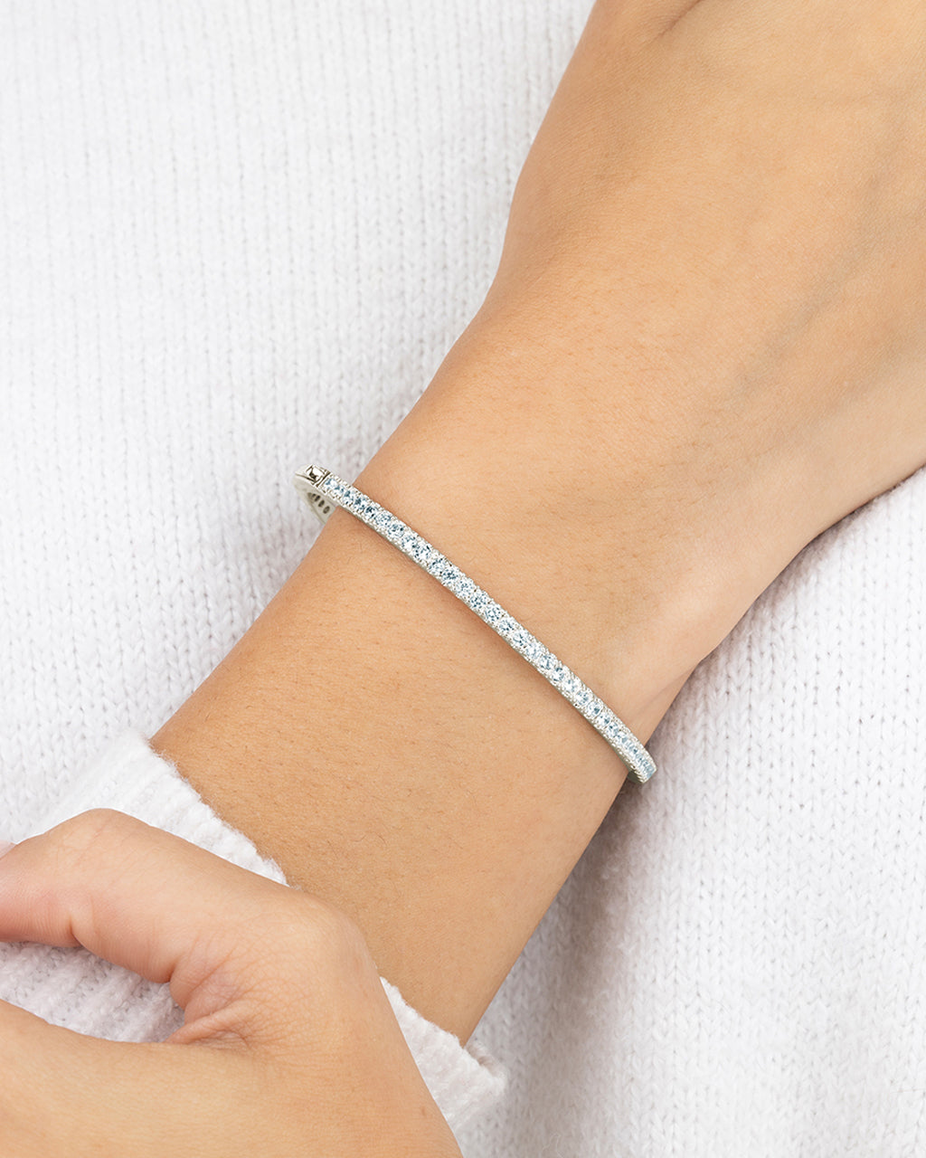 Aster CZ Tennis Bracelet