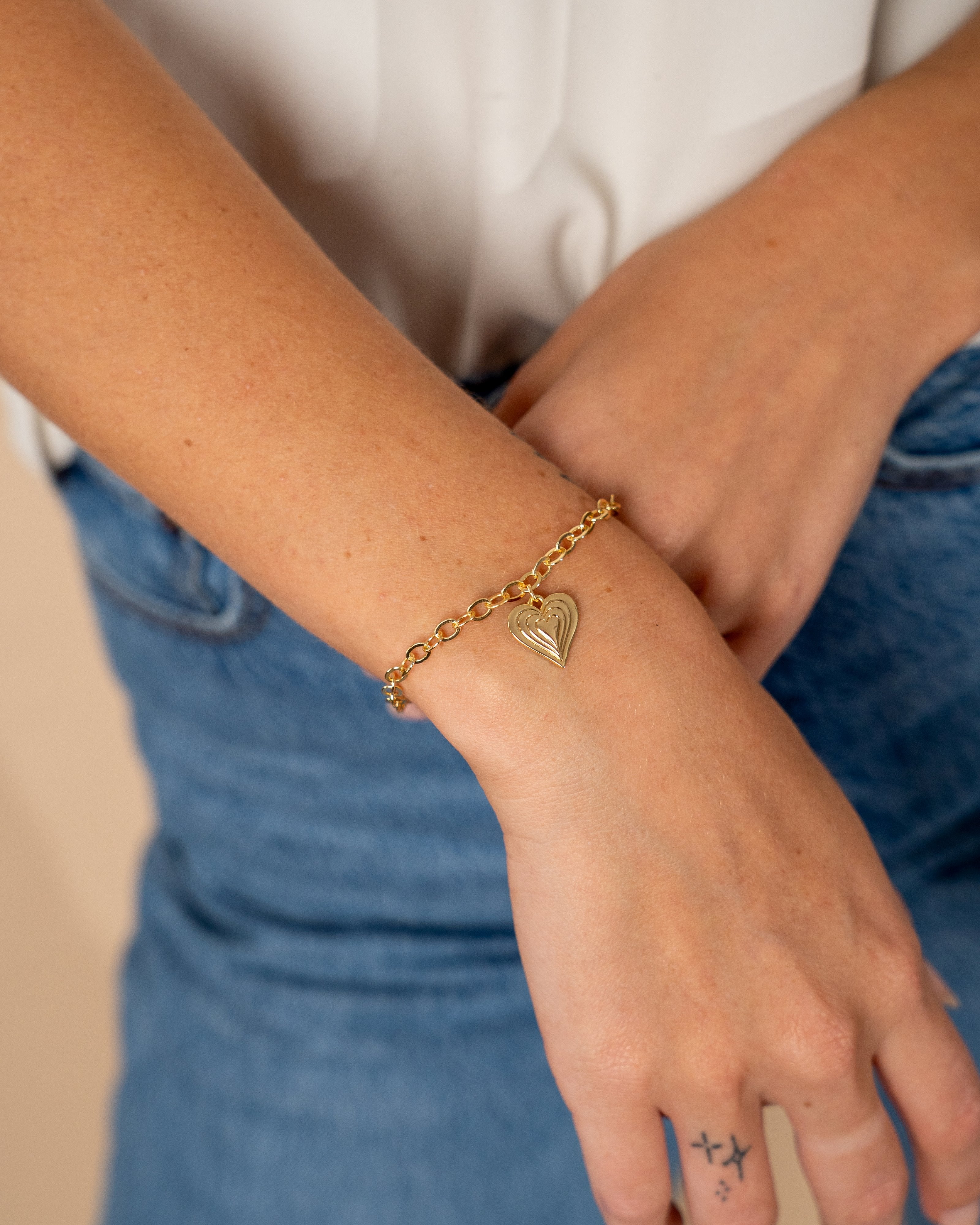 Beating Heart Charm Bracelet