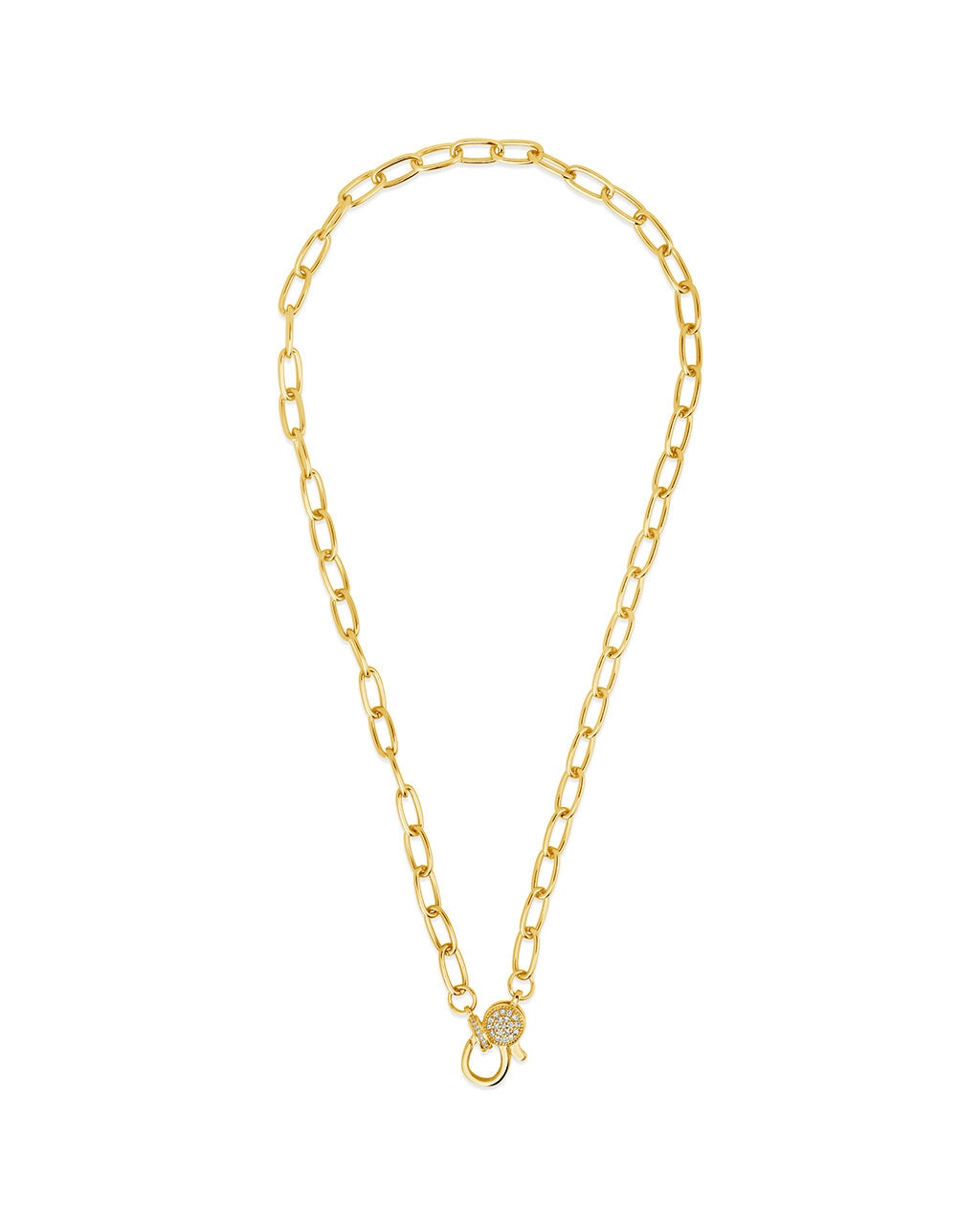 Tay Moonstone Charm & Chain Necklace