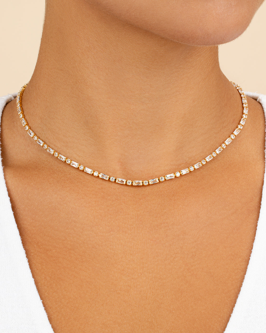 Georgia CZ Tennis Necklace