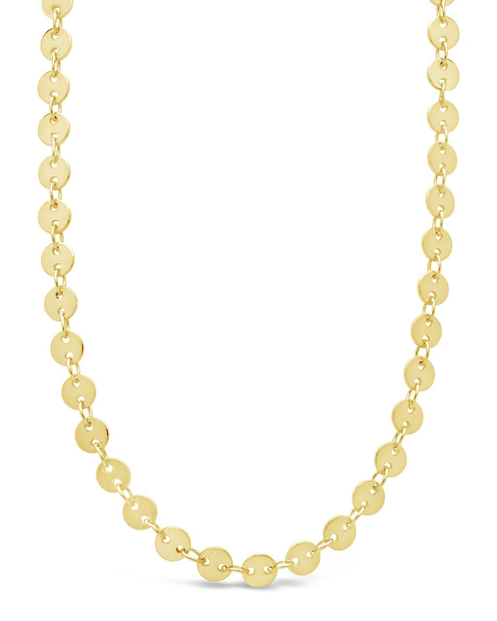 Mini Round Disk Chain Necklace