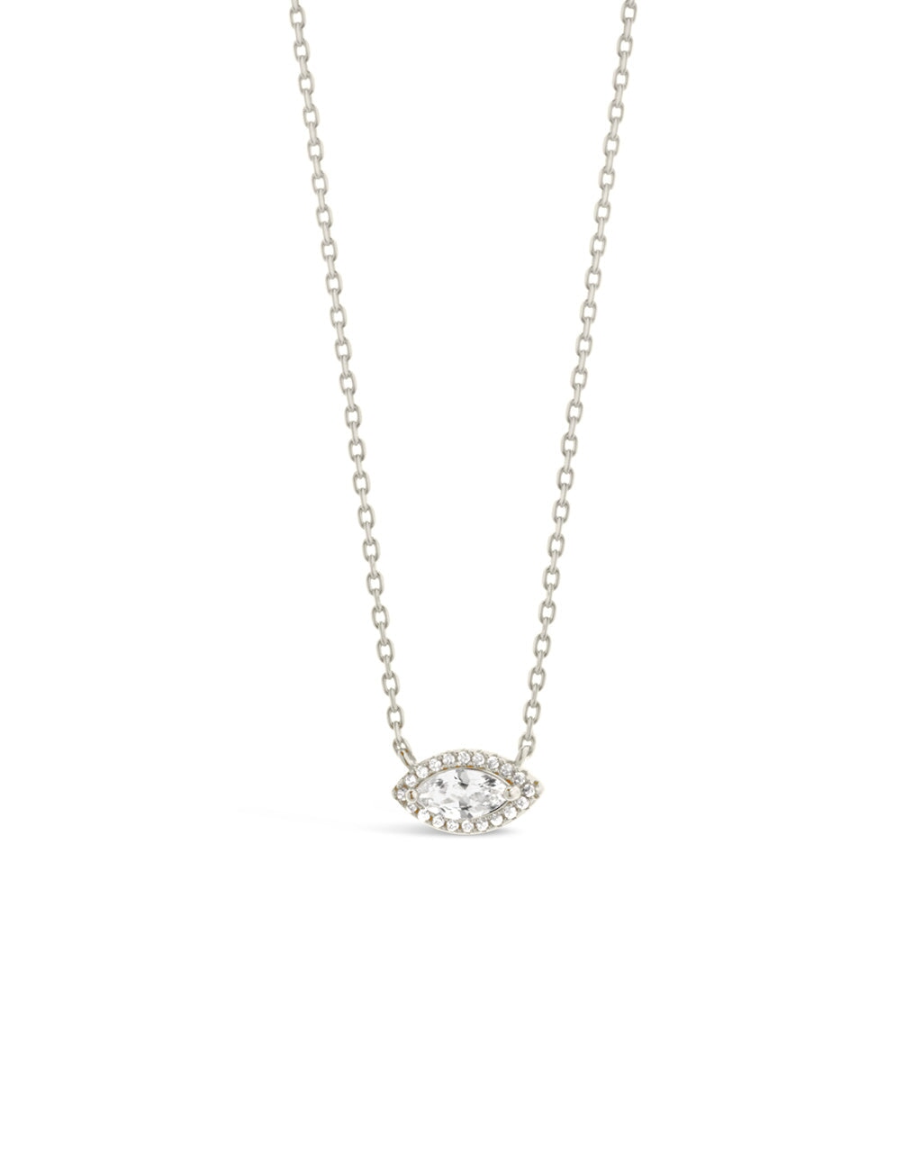 Jamie CZ Evil Eye Pendant Necklace