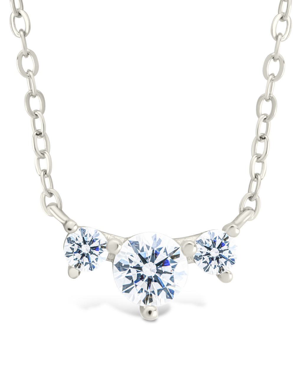 Sterling Silver Robin CZ Necklace