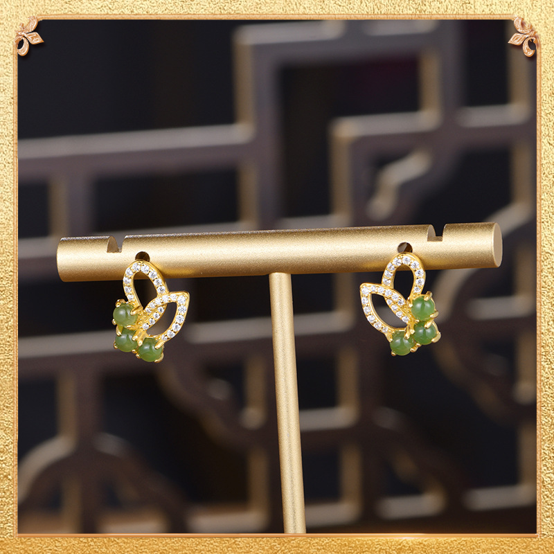 Green butterfly Earrings