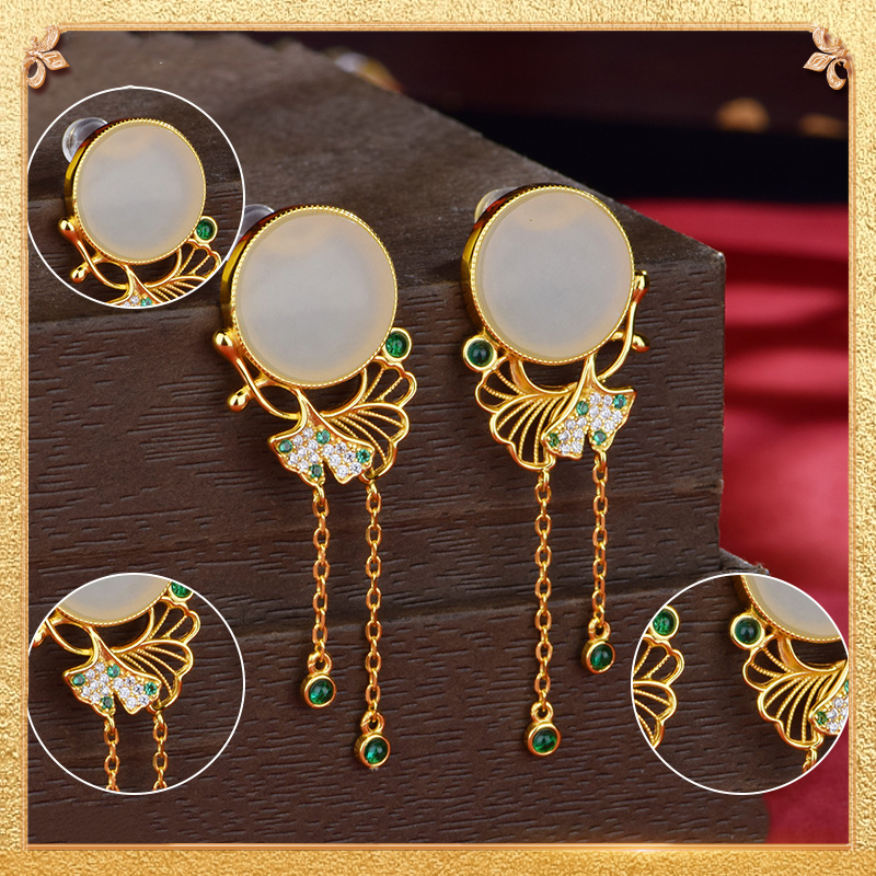 Ginkgo Leaf Earrings