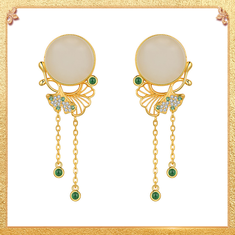 Ginkgo Leaf Earrings