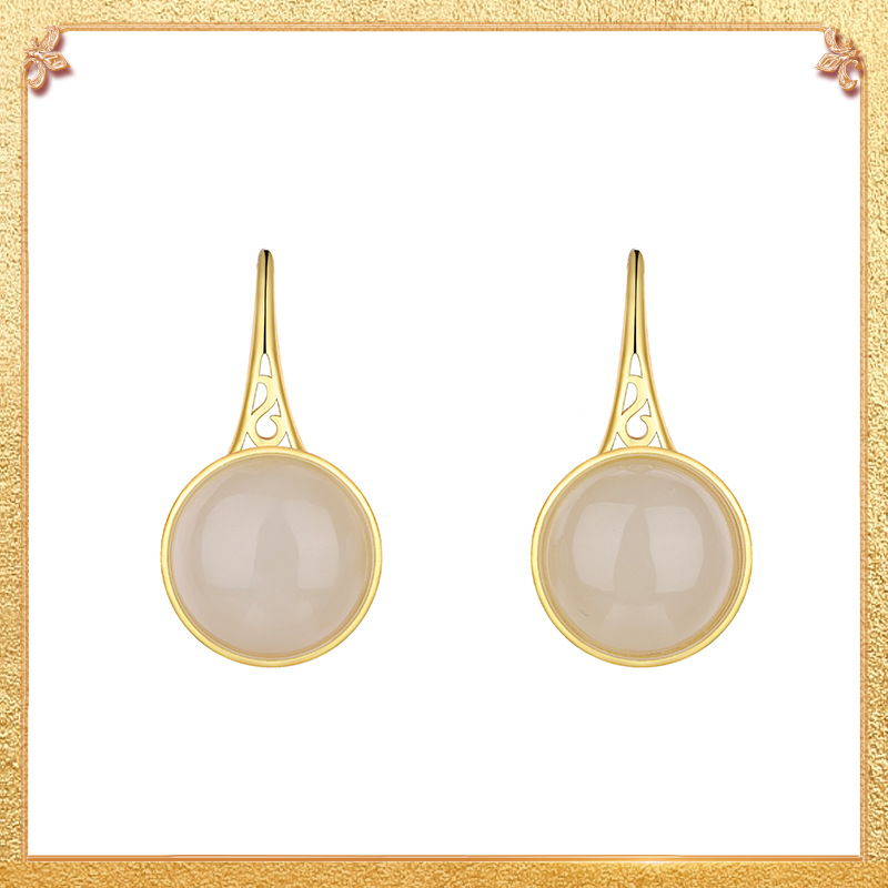 Green Lotus Earrings